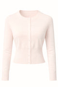 HOURGLASS KNIT CARDIGAN- BABY PINK
